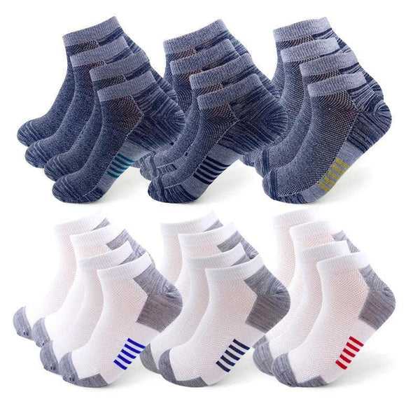 Durable Sports Socks by [Brand Name] - 12 Pairs of Breathable, Ankle & Invisible Styles for Daily Comfort