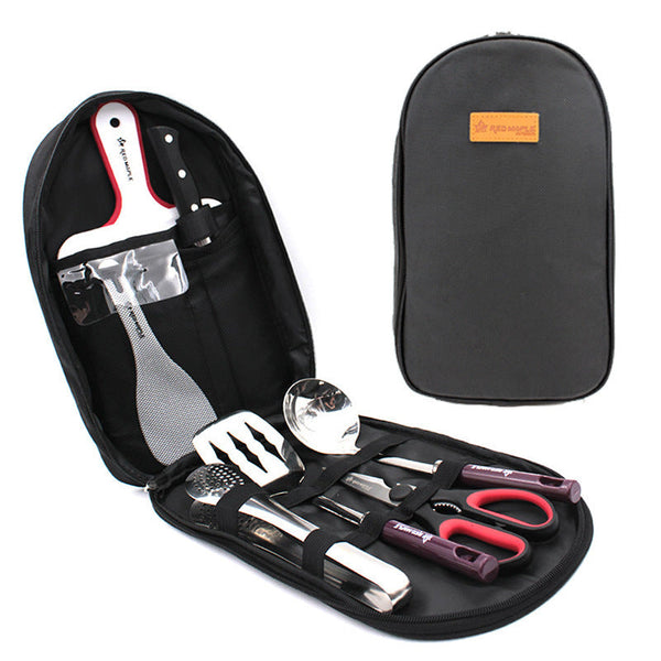 8-Piece Portable Camp Kitchen Utensil Set