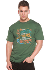I've Survived Too Many Storms to Be Both Unisex Bamboo/Cotton Graphic T-Shirt