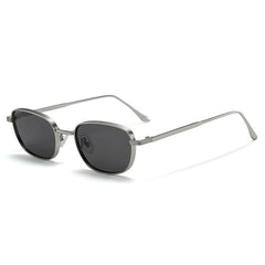 Metal Small Square Box Retro UV Protection Sun Glasses
