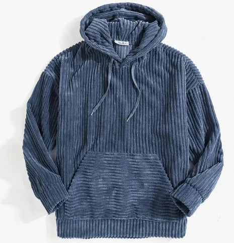 Essentials Hooded Corduroy Pullover for Men (One Piece)