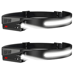 Headlamp USB Rechargeable LED  Waterproof, Motion Sensor Camping/Hiking Light