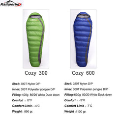 Ultra Light Winter Camping Equipment, Lightweight Sleeping Bag