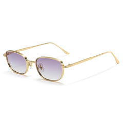 Metal Small Square Box Retro UV Protection Sun Glasses