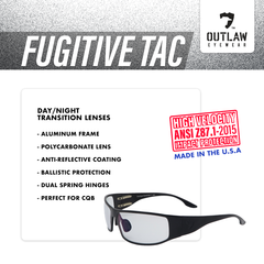 Fugitive TAC BlackFu / Pathfinder 5.0 Transition - ANSI Z87.1-2015