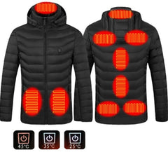 Men’s USB Heated Cotton Winter Jacket