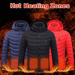 Men’s USB Heated Cotton Winter Jacket