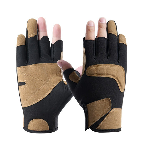 Professional Winter Fishing Gloves – 3-Finger Waterproof