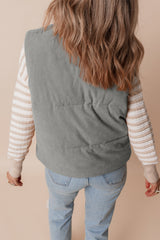 Taytum Stand Zipped Puffer Vest