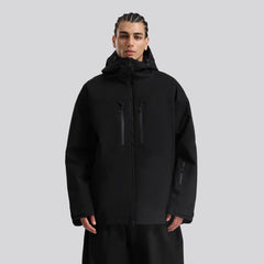 Men's Waterproof Breathable And Loose Zip Ski Suit Jacket