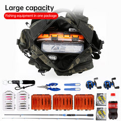 Men’s Fishing Backpack with Bait Box
