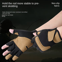 Professional Winter Fishing Gloves – 3-Finger Waterproof