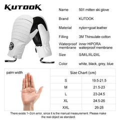 Winter Ski Gloves with Goatskin Palm