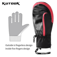 Winter Ski Gloves with Goatskin Palm