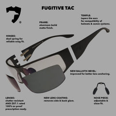 Fugitive TAC BlackFu / Pathfinder 5.0 Transition - ANSI Z87.1-2015