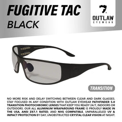 Fugitive TAC BlackFu / Pathfinder 5.0 Transition - ANSI Z87.1-2015