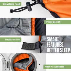 XXL Sleeping Bag for Big and Tall Campers