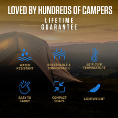 XXL Sleeping Bag for Big and Tall Campers