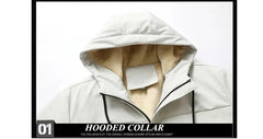 Men’s Winter Fleece-Lined Hooded Jacket