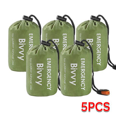 Emergency Sleeping Bag Lightweight Waterproof Outdoor First Aid Kit Waterproof Compression Backpack Hiking Camping Bedding