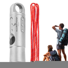 Titanium Survival Whistle with Lanyard
