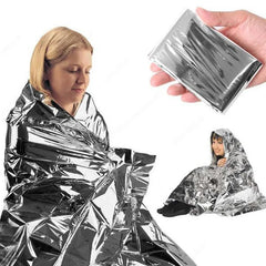 Emergency Thermal Survival Blanket | Windproof and Waterproof Foil Blanket for Outdoor Survival
