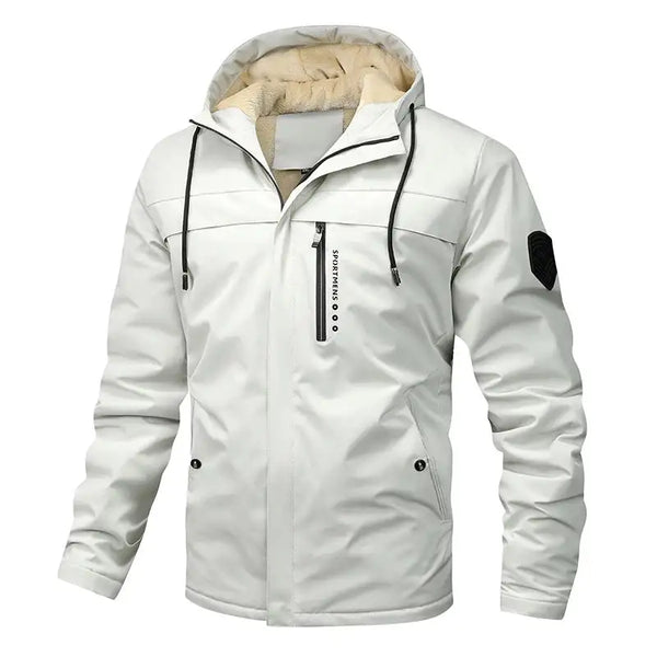 Men’s Winter Fleece-Lined Hooded Jacket