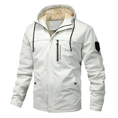 Men’s Winter Fleece-Lined Hooded Jacket