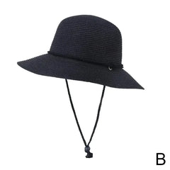 2025 Fashion Korean Version Women's Beach Summer Sun Hat Travel Breathable Beach Sunshade Sun Hat Dome Basin Hat