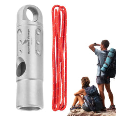 Titanium Survival Whistle with Lanyard