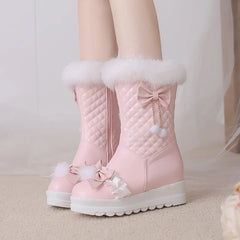 Cute Furry Winter Snow Boots