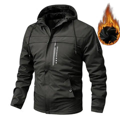 Men’s Winter Fleece-Lined Hooded Jacket