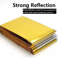 Emergency Thermal Survival Blanket | Windproof and Waterproof Foil Blanket for Outdoor Survival