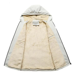 Men’s Winter Fleece-Lined Hooded Jacket