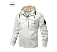 Men’s Winter Fleece-Lined Hooded Jacket