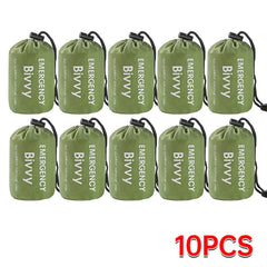 Emergency Sleeping Bag Lightweight Waterproof Outdoor First Aid Kit Waterproof Compression Backpack Hiking Camping Bedding