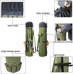 Cylinder Multifunctional Outdoor Fishing Rod Bag