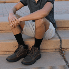 Men's Bamboo Rayon Crew Dress Socks