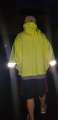 Brella Lime Green Unisex Hybrid Rain jacket w/ Reflective Strips