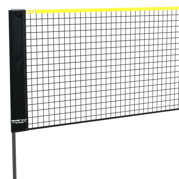 Badminton Net, Height Adjustable Volleyball Net, 20ft Wide Foldable Pickleball Net, Portable Tennis Net Set with Poles, Portable Tennis Net Set with Poles, Kid Backyard Indoor Outdoor Use