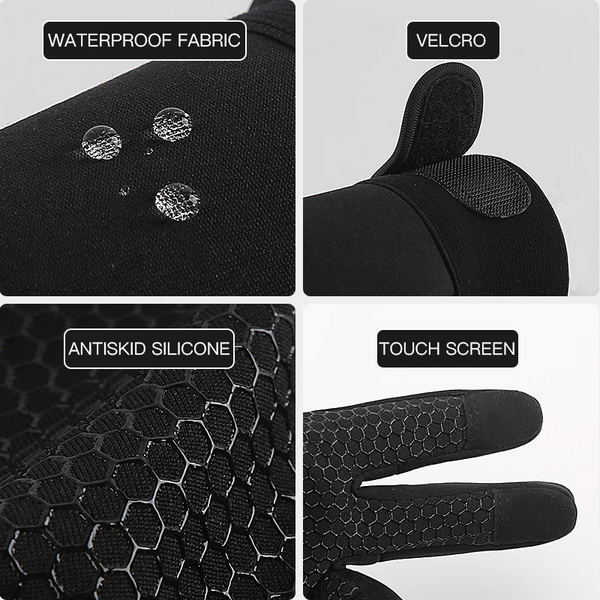 Thermal Gloves Winter With Wrist Support Touch Screen