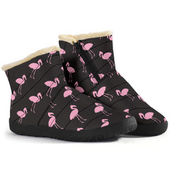 Black Classic Flamingo Winter Boots