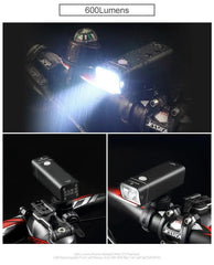 GACIRON 400-1800 Lumens Bicycle Front Light USB Rechargeable Cycling Headlight Flashlight MTB Road Bike Waterproof LED Head Lamp
