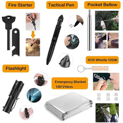 31-in-1 Survival Gear and Equipment Kit
