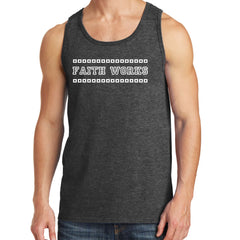 Mens Fitness Tank Top Graphic T-shirt Faith Works