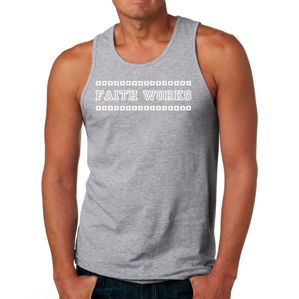 Mens Fitness Tank Top Graphic T-shirt Faith Works