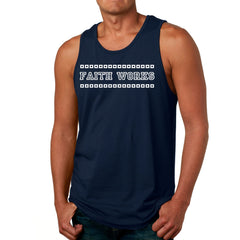 Mens Fitness Tank Top Graphic T-shirt Faith Works