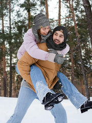 Warm Fleece Hat, Gloves & Scarf Set - Touchscreen Compatible, Unisex 3PCS