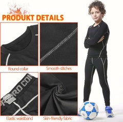 Muzikin Kids Thermal Underwear Set Fleece-Lined