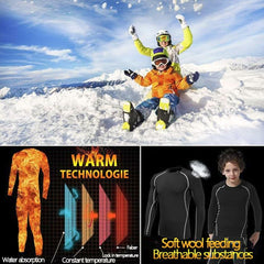 Muzikin Kids Thermal Underwear Set Fleece-Lined